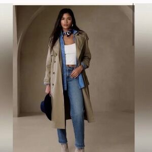 Banana Republic Classic Twill Trenchcoat Size Petite XS